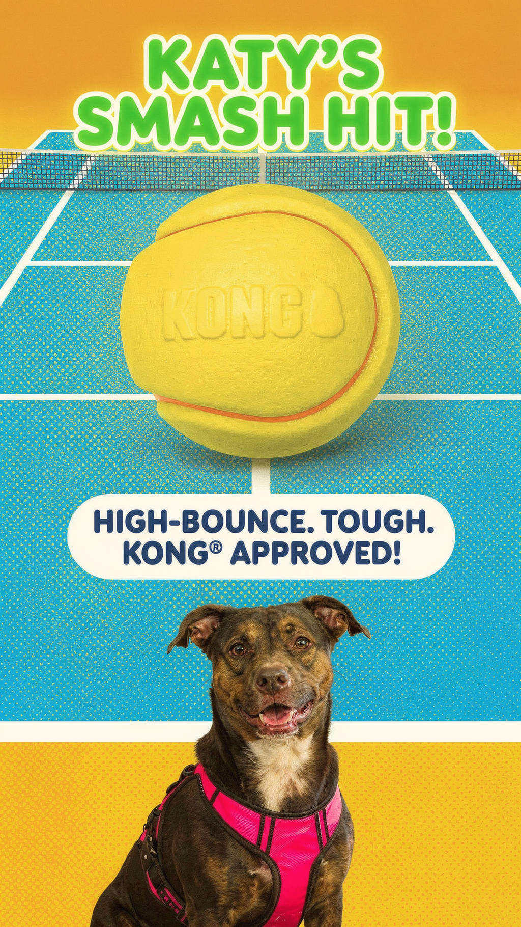 KONG(R) Squeezz(R) Tennis Dog Fetch Toy Assorted Large