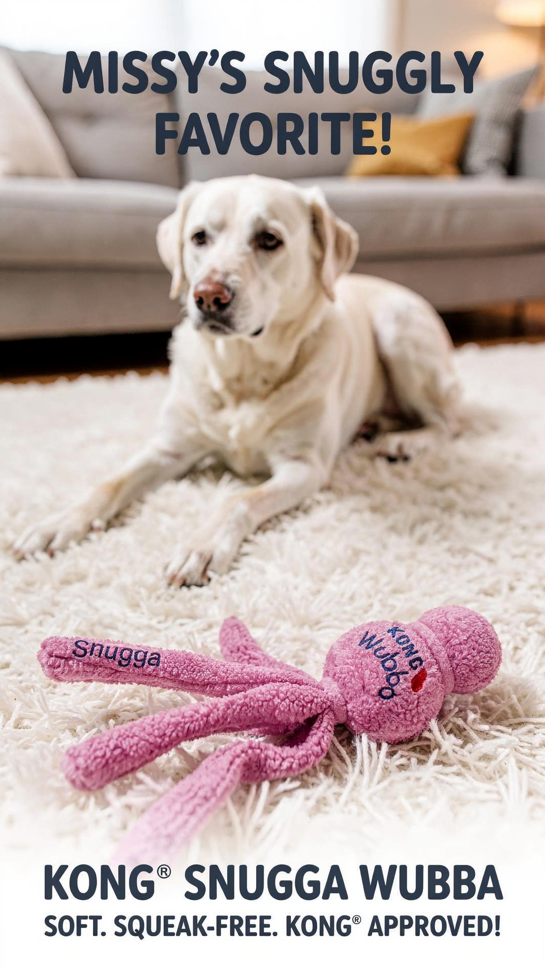 KONG(R) Snugga Wubba Dog Tug Toy Assorted